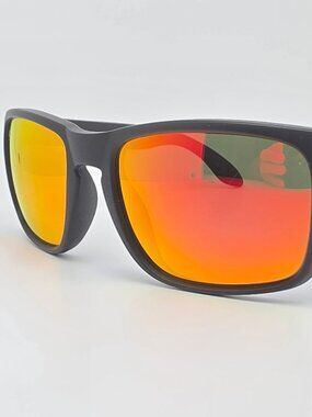 Blenders Canyon Red Strike Matte Black Frame Polarized Red Mirror Sunglasses